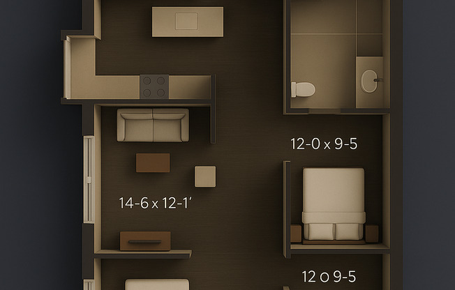 3 beds, 2 baths, 1,050 sqft, $2,400, Unit 209