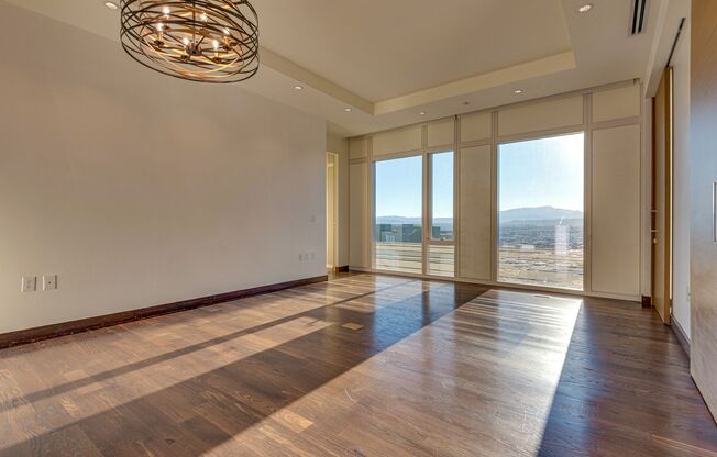 Waldorf Astoria 3011- Stunning City/Mtn views from this Beautifully Unfurnished One Bedroom Plus Small Windowed Office