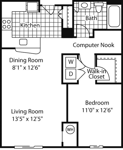 1 bed, 1 bath, 784 sqft, $1,782, Unit 1248