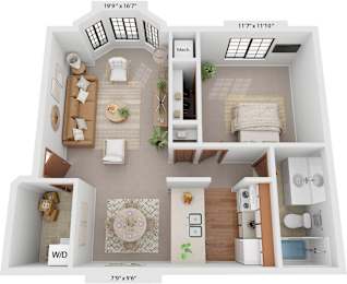 1 bed, 1 bath, 706 sqft, $1,424