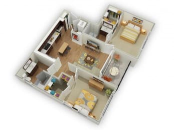 2 beds, 2 baths, 993 sqft, $2,023