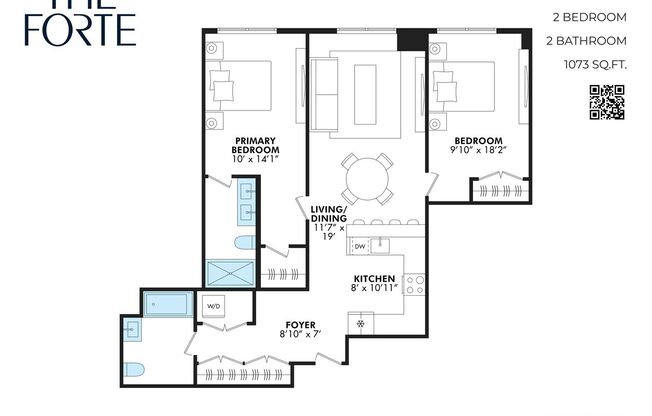 2 beds, 2 baths, 1,073 sqft, $4,449, Unit APT. 211
