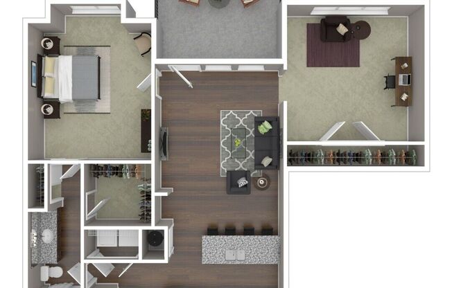 1 bed, 1 bath, 1,060 sqft, $1,738
