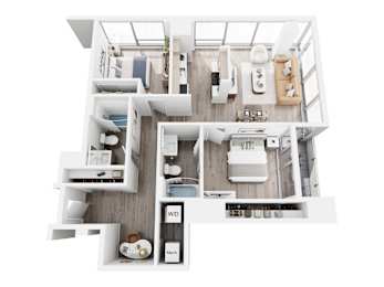 2 beds, 2 baths, $4,809