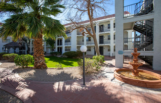 Water Fountain at University Park Apartments in Tempe AZ