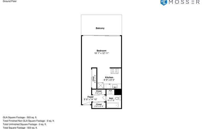 Studio, 1 bath, 454 sqft, $1,995