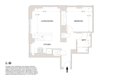 1 bed, 1 bath, 729 sqft, $2,370