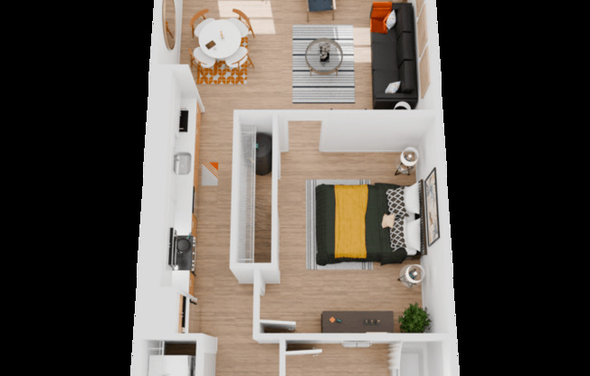 1 bed, 1 bath, 667 sqft, $1,627