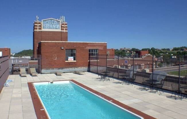 Cold Storage Lofts | Kansas City, MO | Rooftop Pool and Sundeck