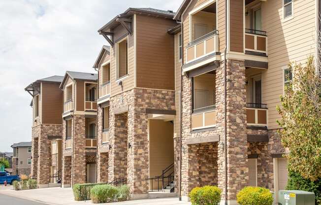 Driveways and Entrance to Apartments at San Moritz