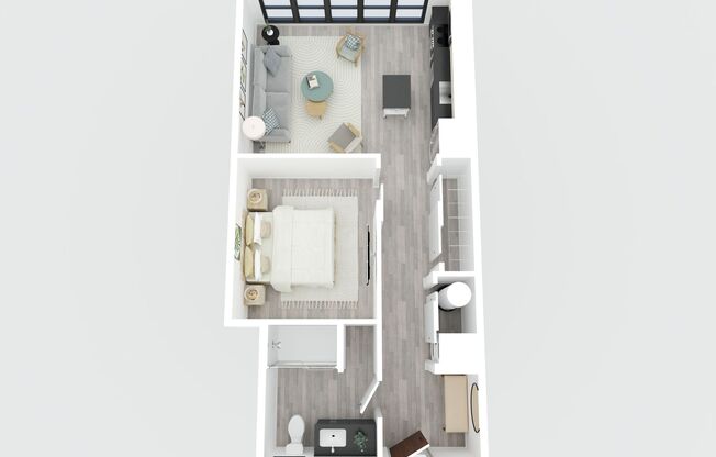 Studio, 1 bath, 607 sqft, $1,775, Unit 513