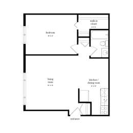 1 bed, 1 bath, 700 sqft, $1,552