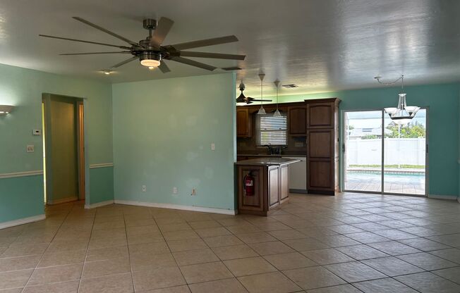 Spacious 3-Bedroom Home with Pool, Spa, Fenced in Yard and Garage