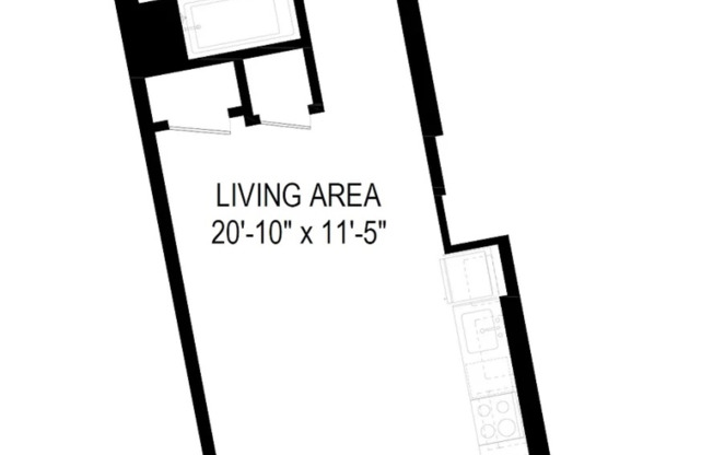 Studio, 1 bath, $2,795, Unit 519