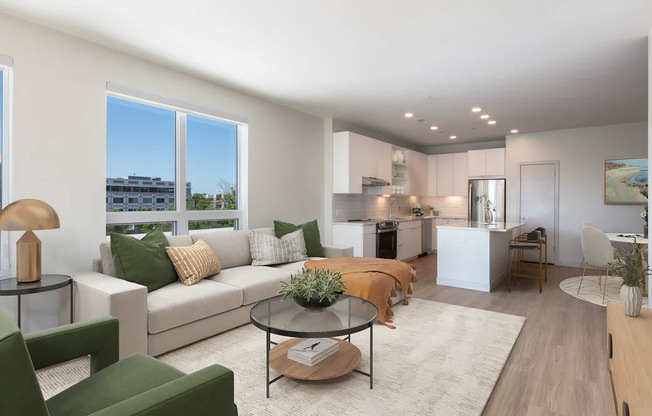 Living Room with Hard Surface Flooring