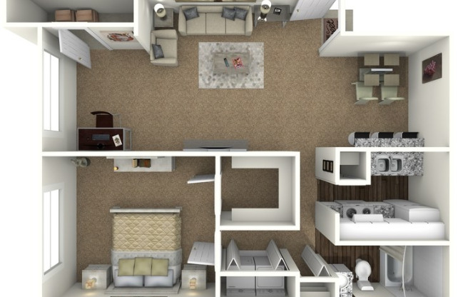 1 bed, 1 bath, 825 sqft, $1,210