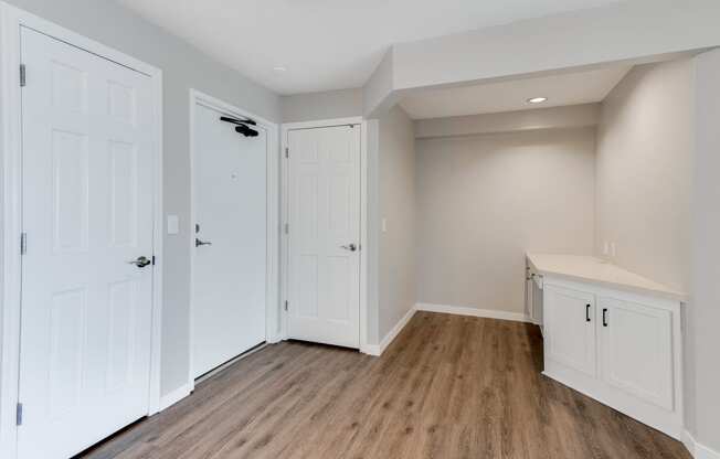 Entry Way Area with Built-in Desk
