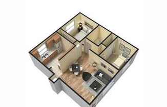 2 beds, 1 bath, 875 sqft, $1,325