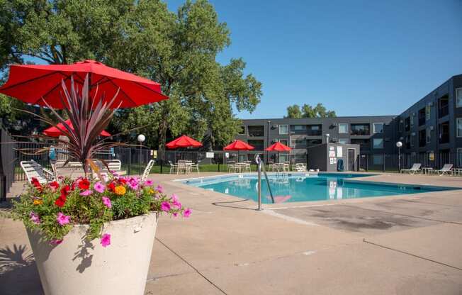 Secured Swimming Pool at Hillsborough Apartments, Roseville, 55113