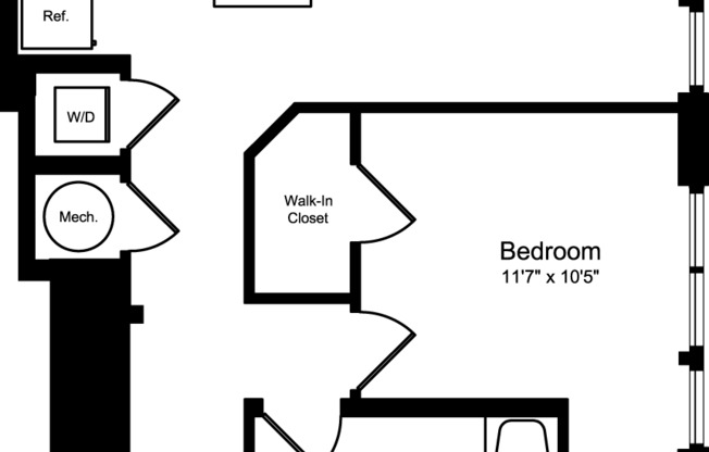 1 bed, 1 bath, 757 sqft, $2,769, Unit 1107