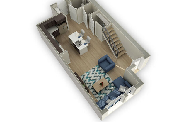 1 bed, 2.5 baths, 1,287 sqft, $2,508