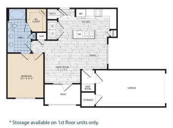 1 bed, 1 bath, 789 sqft, $1,729