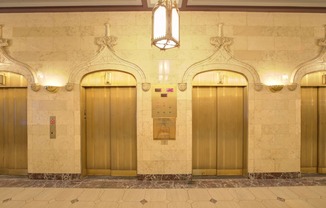 Resident Lobby with elevators