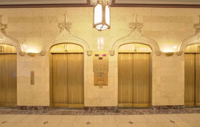 Resident Lobby with elevators