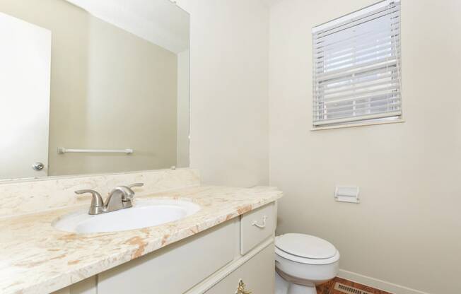 Bright Bathroom at Louisburg Square Apartments & Townhomes, Kansas