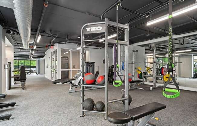 Fitness Center at Link Apartments® Montford, North Carolina, 28209