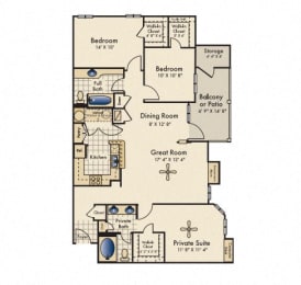 3 beds, 2 baths, 1,341 sqft, $2,060