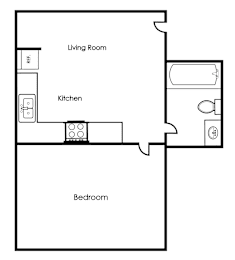 1 bed, 1 bath, 314 sqft, $1,000