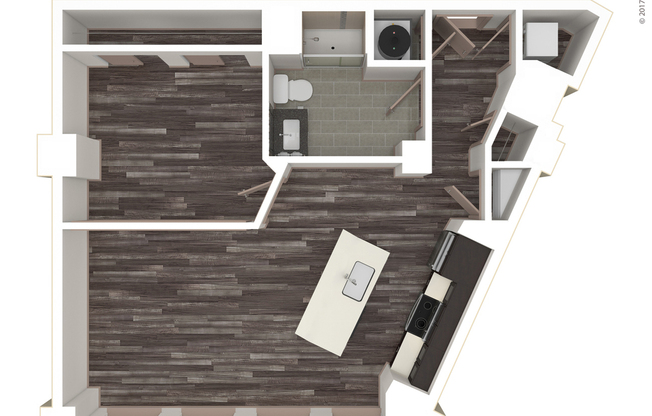 1 bed, 1 bath, 633 sqft, $1,350