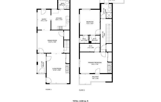 2 beds, 2 baths, 1,428 sqft, $4,500, Unit 5709 Franklin Ave