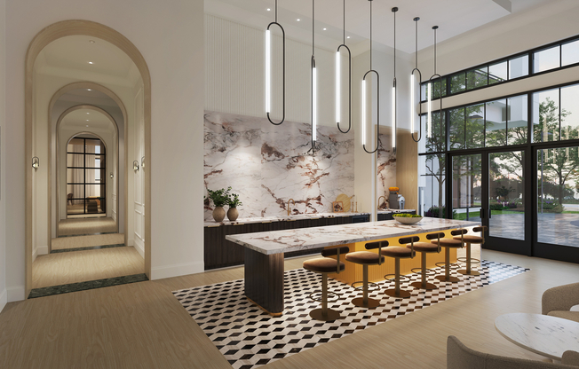 Modera Nations in Nashville, TN, offers an array of gathering spaces perfect for entertaining.