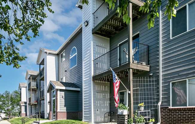 Property exterior at Flatwater Apartments in La Vista NE