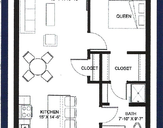 1 bed, 1 bath, 800 sqft, $1,746, Unit 410