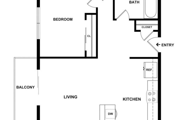1 bed, 1 bath, 656 sqft, $2,255