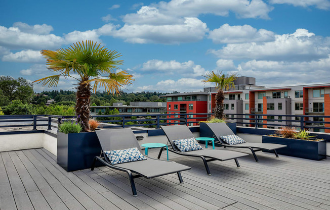 Roof-Top Veranda at Tera Apartments, 528 Central Way, WA