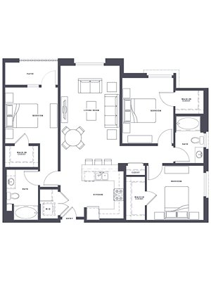 3 beds, 2 baths, 1,386 sqft, $4,690