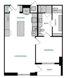 1 bed, 1 bath, 798 sqft, $2,406