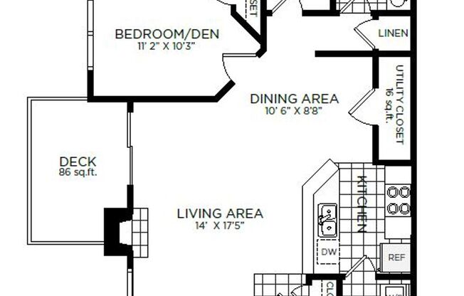 2 beds, 1 bath, 1,024 sqft, $2,245, Unit 10-19