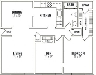 1 bed, 1 bath, 980 sqft, $1,344