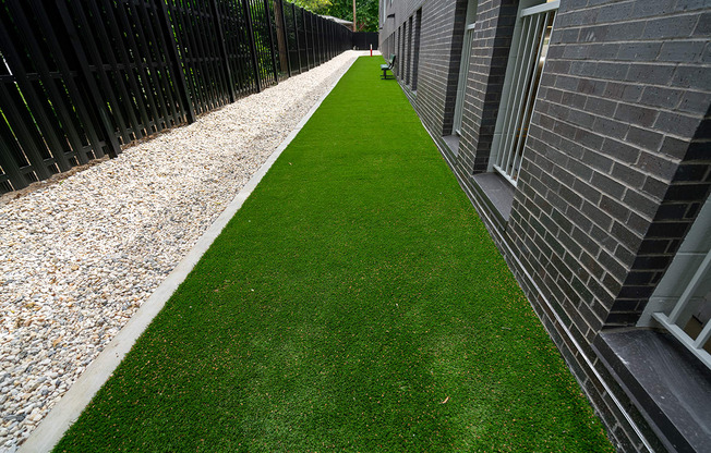Alternate view of the dog park at Grand Flats, St. Louis, MO