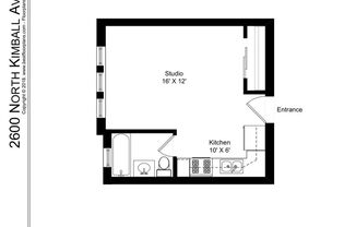 Studio, 1 bath, 343 sqft, $1,595, Unit 107