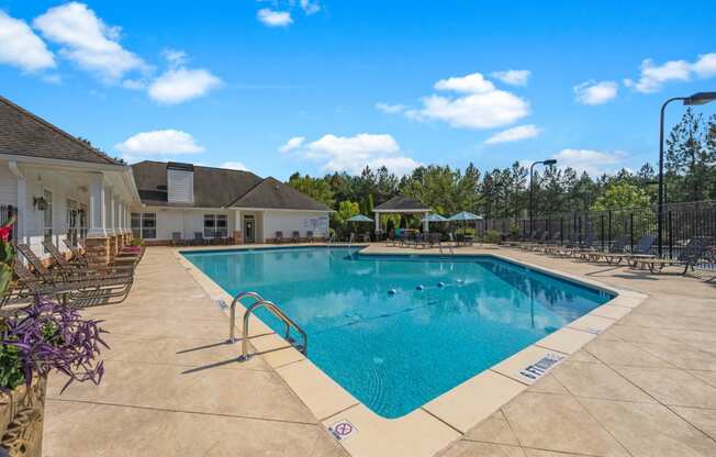 the swimming pool at our apartments