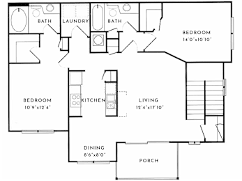 2 beds, 2 baths, 1,250 sqft, $1,842