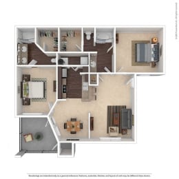 2 beds, 2 baths, $1,478