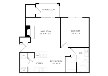 1 bed, 1 bath, 692 sqft, $1,075