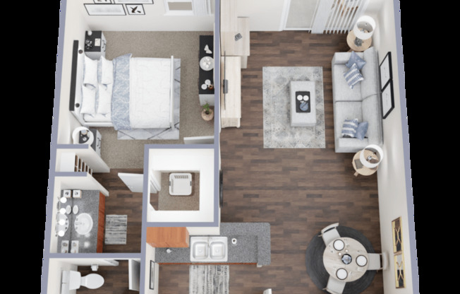 1 bed, 1 bath, 600 sqft, $949